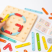 Last inn bildet i Galleri-visningsprogrammet, Montessori Pegboard Puslespill