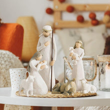 Last inn bildet i Galleri-visningsprogrammet, Willow Tree Nativity Figurines 6 PCs Resin Easter Ornament