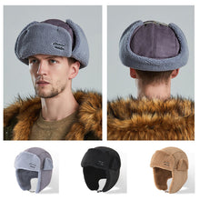 Last inn bildet i Galleri-visningsprogrammet, Winter Trapper Hat for Men Cap with Ear Flaps