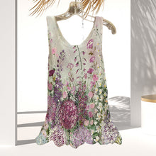 Last inn bildet i Galleri-visningsprogrammet, Tank-topp med blomster-trykk