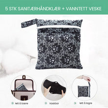 Last inn bildet i Galleri-visningsprogrammet, Vaskbare sanitetsbind laget av bambuskull