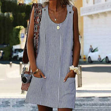 Last inn bildet i Galleri-visningsprogrammet, Striped pocket dress