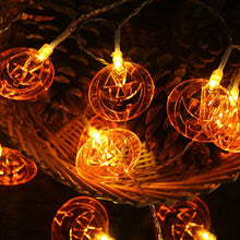 Last inn bildet i Galleri-visningsprogrammet, 🎃Halloween gresskar lyslenke med 2 belysningsmuligheter