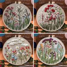 Last inn bildet i Galleri-visningsprogrammet, Blomstersett for broderibøyler for nybegynnere