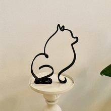 Last inn bildet i Galleri-visningsprogrammet, Hund minimalistisk kunst skulptur