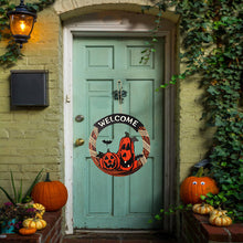 Last inn bildet i Galleri-visningsprogrammet, Halloween Wooden Welcome Hanging Sign