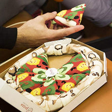 Last inn bildet i Galleri-visningsprogrammet, 4 par kreativ pizzasokker i pizzaboks