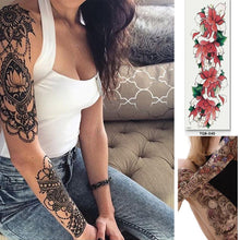 Last inn bildet i Galleri-visningsprogrammet, Full Arm sleeve Tattoo Waterproof temporary tattoo Sticker