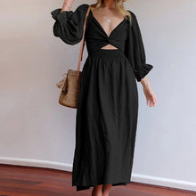 Last inn bildet i Galleri-visningsprogrammet, French Ruffled Lantern Sleeves Multi-wear kjole med rysjermer