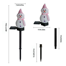Last inn bildet i Galleri-visningsprogrammet, Vanntett Solar Snowman lampe