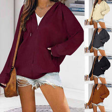 Last inn bildet i Galleri-visningsprogrammet, Fashion Zip Up Sweatshirts Langermet hettegenserjakke