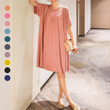Last inn bildet i Galleri-visningsprogrammet, Super Soft Comfortable Short Sleeve Loose Pajama Dress