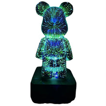 Last inn bildet i Galleri-visningsprogrammet, 3D Fireworks Bear Lights