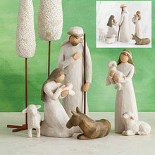 Last inn bildet i Galleri-visningsprogrammet, Willow Tree Nativity Figurines 6 PCs Resin Easter Ornament