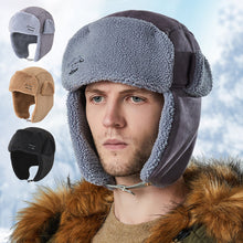 Last inn bildet i Galleri-visningsprogrammet, Winter Trapper Hat for Men Cap with Ear Flaps