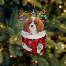 Last inn bildet i Galleri-visningsprogrammet, Christmas stocking pendant with dog
