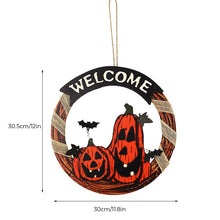 Last inn bildet i Galleri-visningsprogrammet, Halloween Wooden Welcome Hanging Sign
