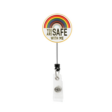 Last inn bildet i Galleri-visningsprogrammet, 'You are Safe with ME' emaljert brosjepinner anheng
