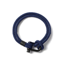 Last inn bildet i Galleri-visningsprogrammet, U-formet spenne nylon flettet armbånd

