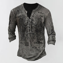 Last inn bildet i Galleri-visningsprogrammet, Langermet T-skjorte med V-hals med trykk
