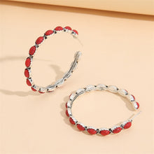 Last inn bildet i Galleri-visningsprogrammet, Vintage C-formede turkise øredobber
