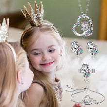 Last inn bildet i Galleri-visningsprogrammet, "You Are Magical" - Unicorn Princess Earrings and Necklace
