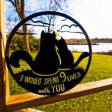 Last inn bildet i Galleri-visningsprogrammet, Veggkunst med "I WOULD SPEND 9 LIVES WITH YOU"
