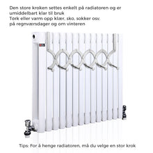 Last inn bildet i Galleri-visningsprogrammet, Uttrekkbar kleshenger i metall
