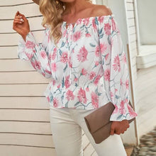 Last inn bildet i Galleri-visningsprogrammet, Blomstret bluse med volanger
