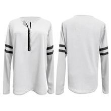 Last inn bildet i Galleri-visningsprogrammet, Color Block Stripe V-hals Langermet topp
