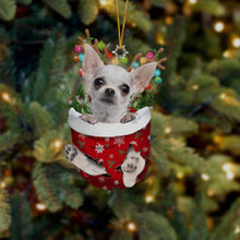 Last inn bildet i Galleri-visningsprogrammet, Christmas stocking pendant with dog
