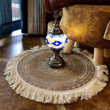 Last inn bildet i Galleri-visningsprogrammet, Rundskriv broderi nordisk stil bord matte
