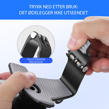 Last inn bildet i Galleri-visningsprogrammet, Dashbordtelefonholder med nummerplate
