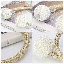 Last inn bildet i Galleri-visningsprogrammet, Pearl Curtain Tiebacks with Strong Magnetic Clips, 2 pcs
