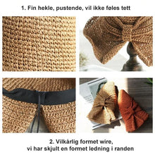 Last inn bildet i Galleri-visningsprogrammet, Sommerhatt med randen og sløyfen
