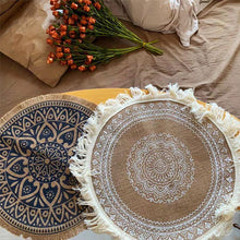 Last inn bildet i Galleri-visningsprogrammet, Rundskriv broderi nordisk stil bord matte
