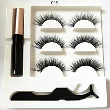 Last inn bildet i Galleri-visningsprogrammet, Magnetiske øyevipper med eyeliner
