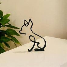 Last inn bildet i Galleri-visningsprogrammet, Hund minimalistisk kunst skulptur
