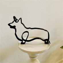 Last inn bildet i Galleri-visningsprogrammet, Hund minimalistisk kunst skulptur
