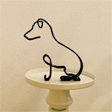 Last inn bildet i Galleri-visningsprogrammet, Hund minimalistisk kunst skulptur
