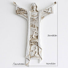 Last inn bildet i Galleri-visningsprogrammet, Risen Christ Wall Cross Jesus Figurer

