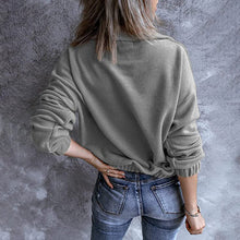 Last inn bildet i Galleri-visningsprogrammet, Uformell langermet sweatshirt med glidelås
