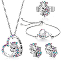 Last inn bildet i Galleri-visningsprogrammet, "You Are Magical" - Unicorn Princess Earrings and Necklace
