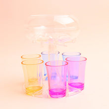 Last inn bildet i Galleri-visningsprogrammet, 6 Shot Glass Dispenser og holder
