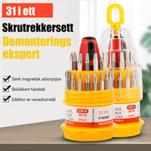 Last inn bildet i Galleri-visningsprogrammet, 31-i-1 Skrutrekkersett

