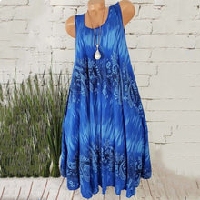 Last inn bildet i Galleri-visningsprogrammet, Summer Beach Bohemia Print Sleeveless Dress
