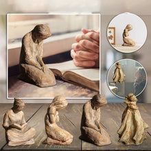 Last inn bildet i Galleri-visningsprogrammet, Sweet Hour of Prayer Inspirerende skulptur av kvinne som ber
