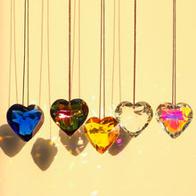 Last inn bildet i Galleri-visningsprogrammet, Hengende hjerte Suncatcher Prisme Crafts

