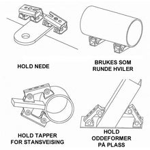 Last inn bildet i Galleri-visningsprogrammet, Justerbar sveisemagnetisk holder (2 STK / SETT)
