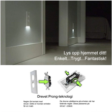 Last inn bildet i Galleri-visningsprogrammet, Uttaksveggplate med LED nattlys
